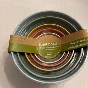 NEW BAMBOO Multicolor Nesting Bowls Set
